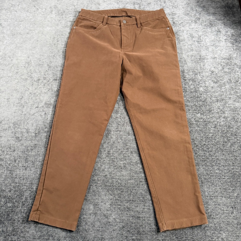 Lululemon Lab Utilitech 5 Pocket Tapered Pants Brown Mens Size 31 LM5B02S